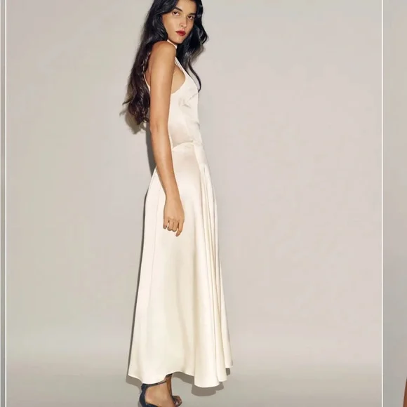 Reformation Katelyn Silk Dress Size 0 - Picture 3 of 4